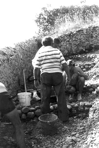  Maçonnage des escaliers 