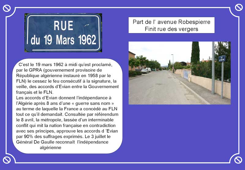  Rue du 19 Mars 1962 