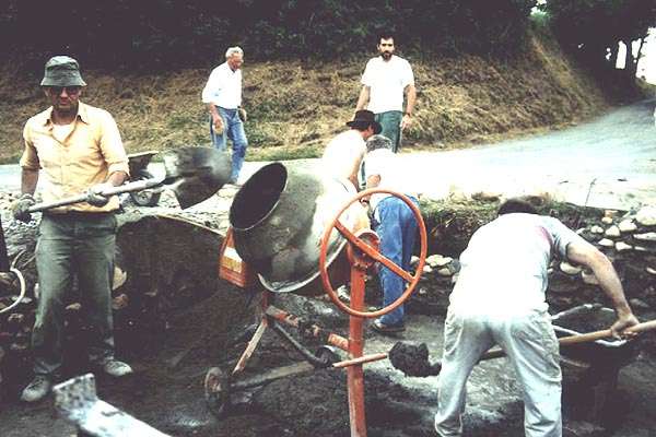  Remontage du mur sud 